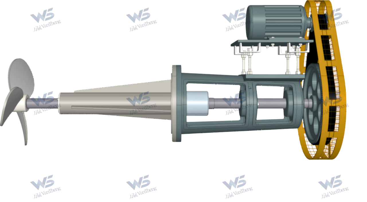 侧入式皮带传动搅拌设备